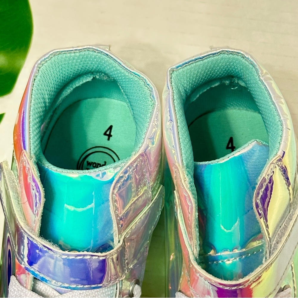 Wonder Nation Iridescent High Top Sneaker NWOT - Picture 7 of 8